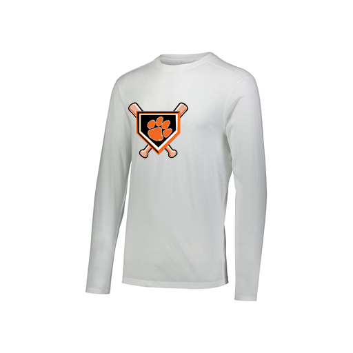 [FTLCUBWH-YS-LOGO3] Decker Youth Tri-Blend T-Shirt - Long Sleeve (Youth S, White, Logo 3)
