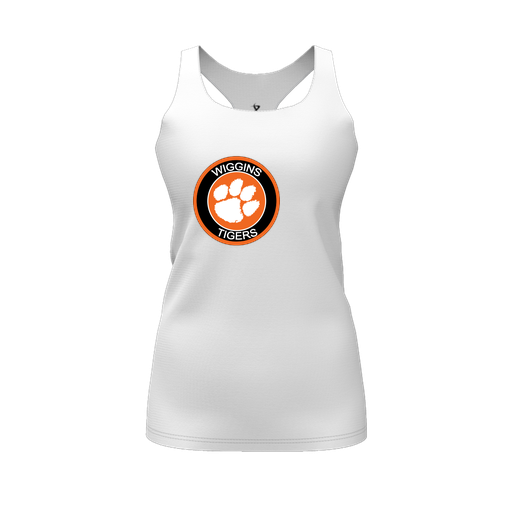 [FT0TRBWH-FYS-LOGO2] Decker Racerback Tank Top (Female Youth S, White, Logo 2)