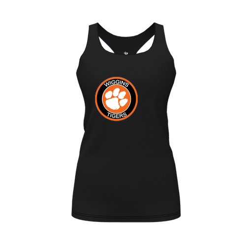 [FT0TRBBK-FYS-LOGO2] Decker Racerback Tank Top (Female Youth S, Black, Logo 2)
