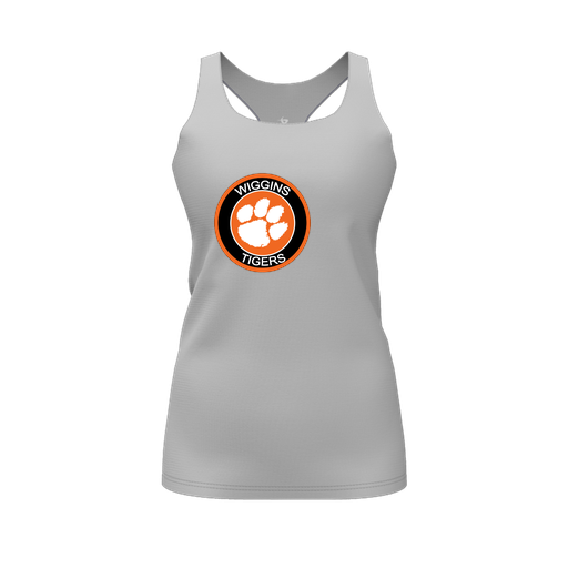 [FT0TRBGY-FYS-LOGO2] Decker Racerback Tank Top (Female Youth S, Gray, Logo 2)