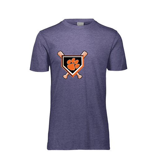 [FTSCUBNV-YS-LOGO3] Decker Youth Tri-Blend T-Shirt - Short Sleeve (Youth S, Navy, Logo 3)