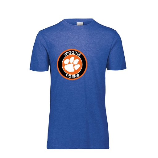 [FTSCUBRY-YS-LOGO2] Decker Youth Tri-Blend T-Shirt - Short Sleeve (Youth S, Royal, Logo 2)