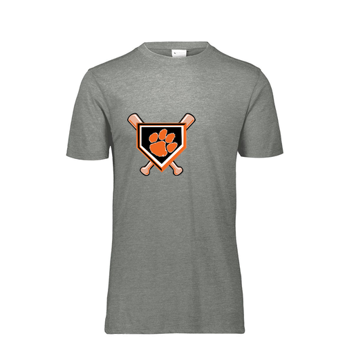 [FTSCUBGY-YS-LOGO3] Decker Youth Tri-Blend T-Shirt - Short Sleeve (Youth S, Gray, Logo 3)