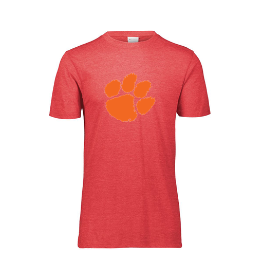 [FTSCUBRD-YS-LOGO1] Decker Youth Tri-Blend T-Shirt - Short Sleeve (Youth S, Red, Logo 1)