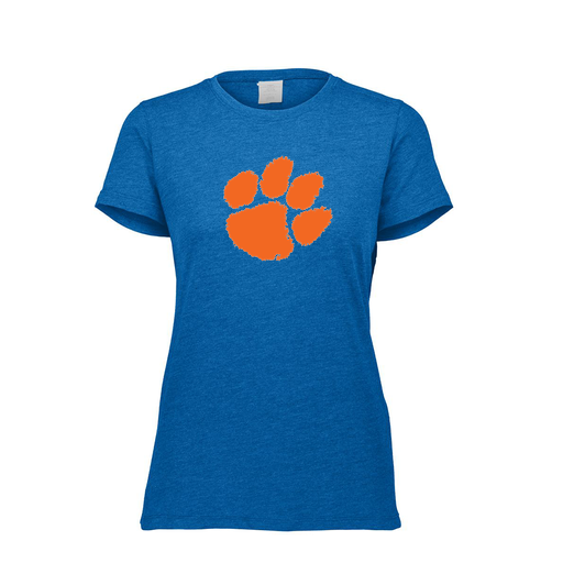 [FTSCUBRY-FAXS-LOGO1] Decker Women's Tri-Blend T-Shirt - Short Sleeve (Female Adult XS, Royal, Logo 1)