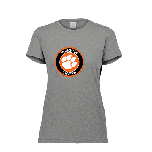 [FTSCUBGY-FAXS-LOGO2] Decker Women's Tri-Blend T-Shirt - Short Sleeve (Female Adult XS, Gray, Logo 2)