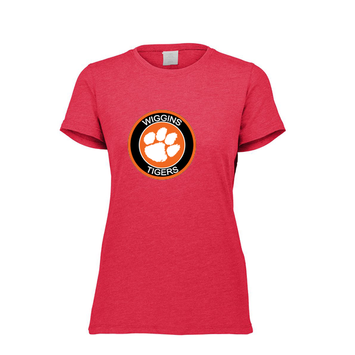 [FTSCUBRD-FAXS-LOGO2] Decker Women's Tri-Blend T-Shirt - Short Sleeve (Female Adult XS, Red, Logo 2)