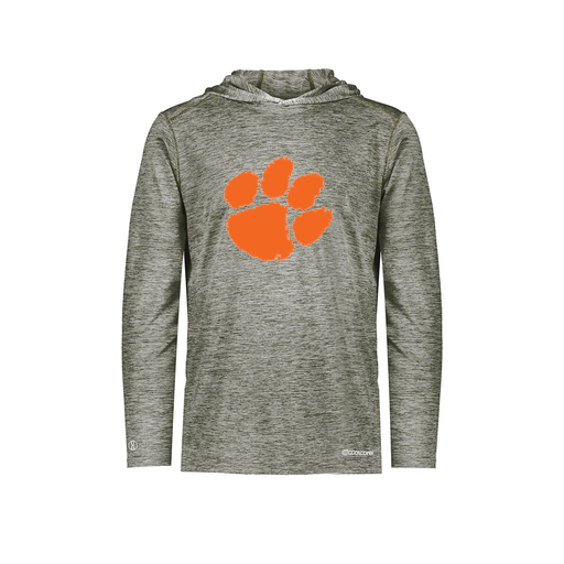 [FOLHCGGY-AS-LOGO1] Decker Men's Charge Hoodie (Adult S, Gray, Logo 1)