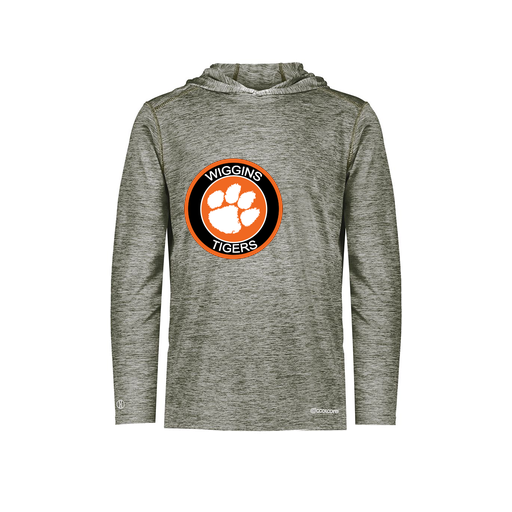 [FOLHCGGY-AS-LOGO2] Decker Men's Charge Hoodie (Adult S, Gray, Logo 2)