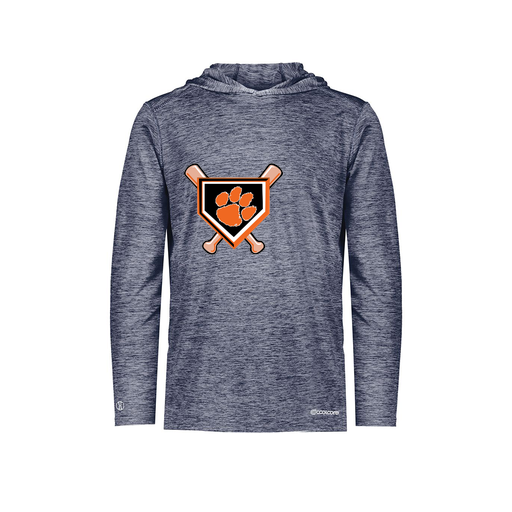 [FOLHCGNV-YS-LOGO3] Decker Youth Charge Hoodie (Youth S, Navy, Logo 3)