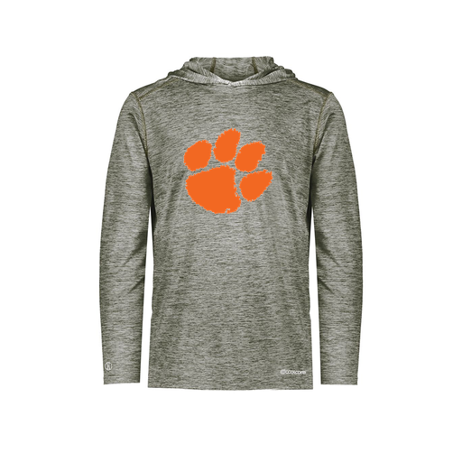 [FOLHCGGY-YS-LOGO1] Decker Youth Charge Hoodie (Youth S, Gray, Logo 1)