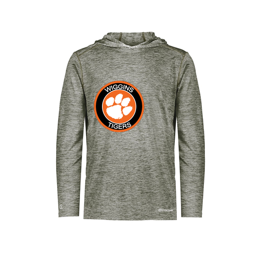 [FOLHCGGY-YS-LOGO2] Decker Youth Charge Hoodie (Youth S, Gray, Logo 2)
