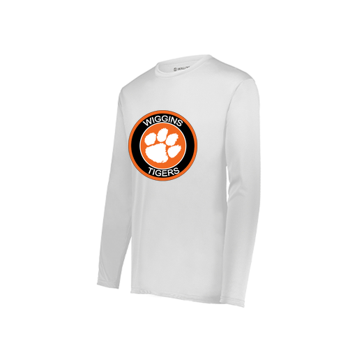 [222822.005.XS-LOGO2] Men's LS Smooth Sport Shirt (Adult XS, White, Logo 2)