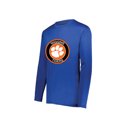 [222822.060.XS-LOGO2] Men's LS Smooth Sport Shirt (Adult XS, Royal, Logo 2)