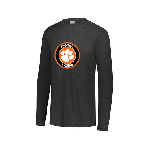 [FTLCUBBK-AXS-LOGO2] Decker Men's Tri-Blend T-Shirt - Long Sleeve (Adult XS, Black, Logo 2)