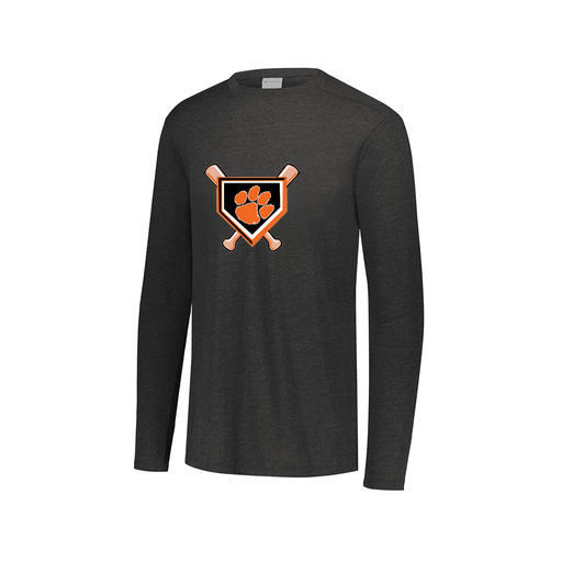 [FTLCUBBK-AXS-LOGO3] Decker Men's Tri-Blend T-Shirt - Long Sleeve (Adult XS, Black, Logo 3)