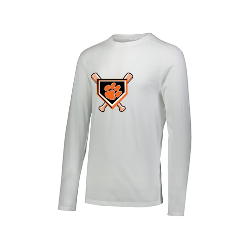 [FTLCUBWH-AXS-LOGO3] Decker Men's Tri-Blend T-Shirt - Long Sleeve (Adult XS, White, Logo 3)