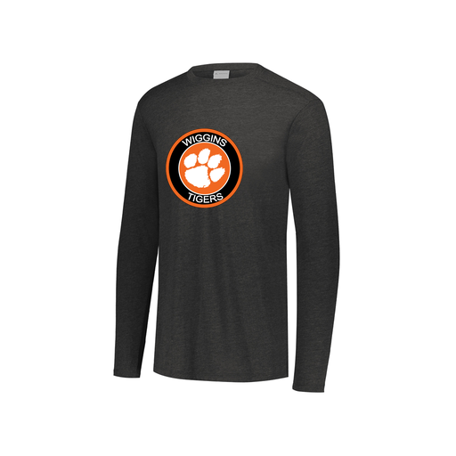 [FTLCUBBK-YS-LOGO2] Decker Youth Tri-Blend T-Shirt - Long Sleeve (Youth S, Black, Logo 2)