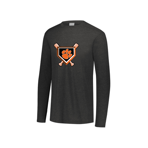 [FTLCUBBK-YS-LOGO3] Decker Youth Tri-Blend T-Shirt - Long Sleeve (Youth S, Black, Logo 3)