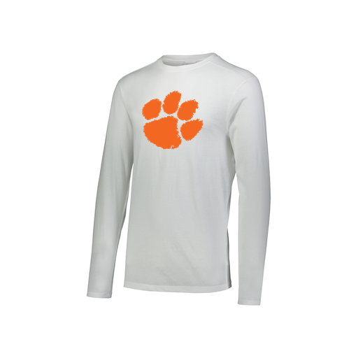 [FTLCUBWH-YS-LOGO1] Decker Youth Tri-Blend T-Shirt - Long Sleeve (Youth S, White, Logo 1)