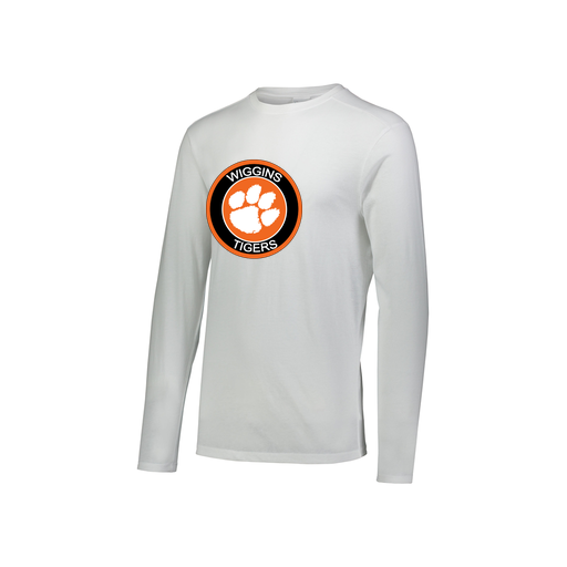 [FTLCUBWH-YS-LOGO2] Decker Youth Tri-Blend T-Shirt - Long Sleeve (Youth S, White, Logo 2)