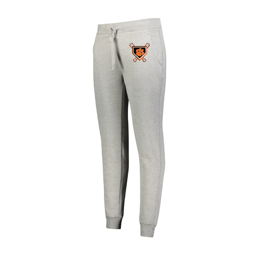 [229748.017.XS-LOGO3] Ladies 60/40 Fleece Jogger (Female Adult XS, Silver, Logo 3)